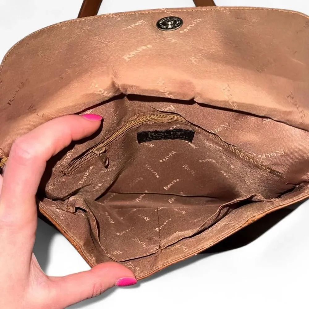 Rolfs Vintage Tan Leather Purse
